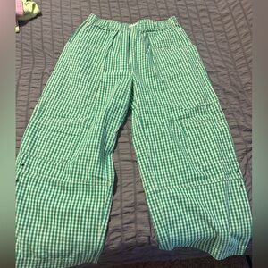 BDG Teal Checkered Pants